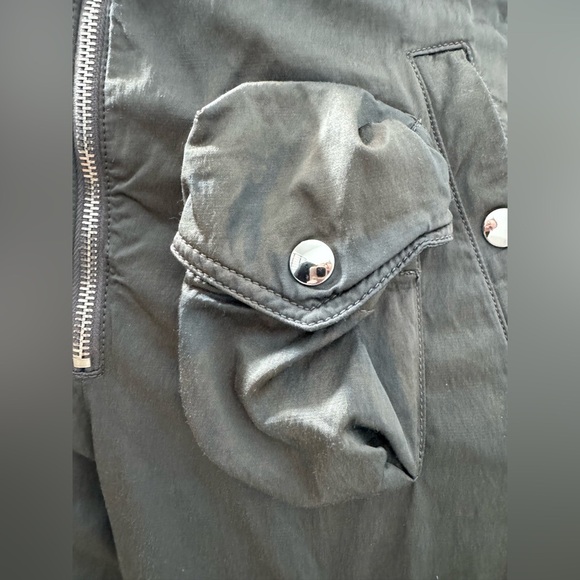 EUC Acne Studios Dusty Grey Satin Cargo Pants - Picture 9 of 16